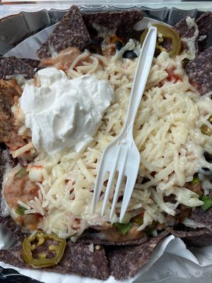 Mega Nachos made Vegan at Jack's Natural Foods - Loop in Longview