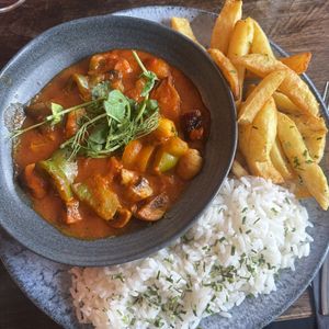 Curry  at The Bird In Hand in Swansea