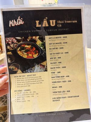 Menu  at Chinh bùi food-Cơm Gà Hội An-Lẩu Nướng-đồ ăn nhanh in Hanoi