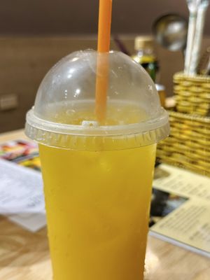 Pineapple juice (30k VND)  at Chinh bùi food-Cơm Gà Hội An-Lẩu Nướng-đồ ăn nhanh in Hanoi