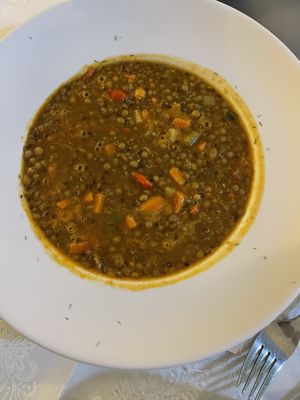 Lentejas con quinoa  at El Laurel in Salamanca