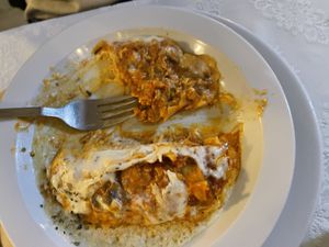 Lasaña campestre  at El Laurel in Salamanca