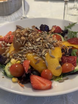 Salad - so filling!  at El Laurel in Salamanca