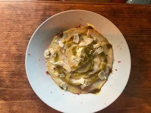 Celery root carpaccio   at VÜMO in Porto