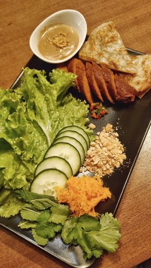 Thai Sausage (spicy, amazing) at VÜMO in Porto