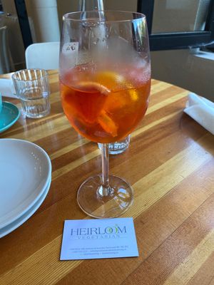 My awesome Aperol Spritz!  at Heirloom in Vancouver