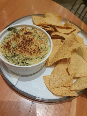 Spinach artichoke and kale dip at Heirloom in Vancouver