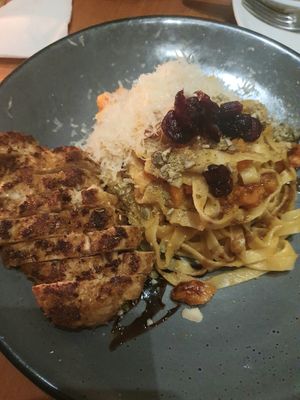 Roasted Squahs Tagliatelle at Heirloom in Vancouver