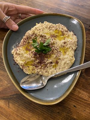 Hummus  at Turkish Stonebakers in Wellesbourne