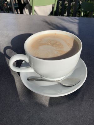 Chai tea latte with oatmilk  at Zinc Cafe & Market in West Hollywood
