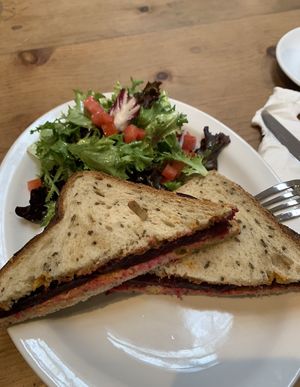 Zinc Reubenesque sandwich (with no dairy)   at Zinc Cafe & Market in West Hollywood
