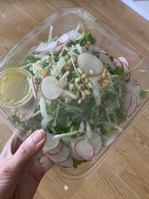 Arugula salad (veganized - no parmesan cheese)   at Zinc Cafe & Market in West Hollywood