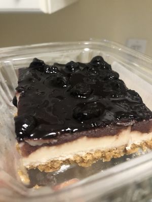 Wild Blueberry Cheesecake  at Sweets from the Earth in Toronto