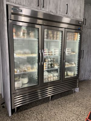 Selection of frozen cakes, cupcakes, cookies, etc at Sweets from the Earth in Toronto