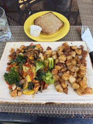 Tofu Scramble  at Rainbow Restaurant in Fort Collins