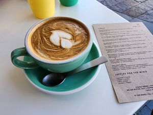 Plant based milk coffee at LOAF in Cronulla