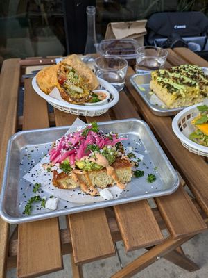 Avocado toast at Woodhouse Bakery + Coffee  Shop  in Columbus