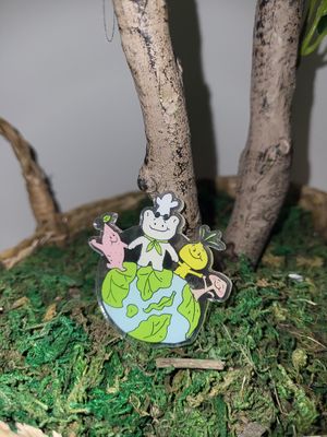 Super cute pin *-* at Moonggoojeom Vegan Bakery in Busan