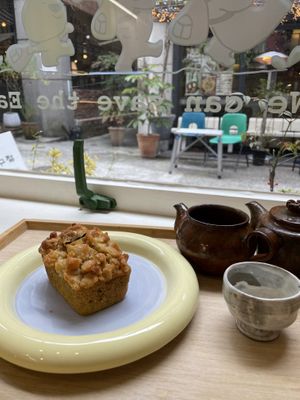 Sweet Pumpkin pound cake 🎃   at Moonggoojeom Vegan Bakery in Busan