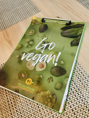 Menu cover   at Vegan House Cafe & Restaurant  in Lalitpur