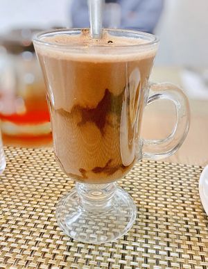 Hot chocolate (made with chocolate powder)  at Vegan House Cafe & Restaurant  in Lalitpur