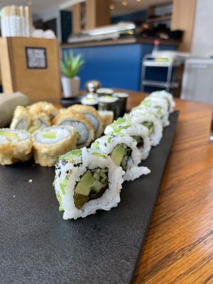 Inside out vegan: shiitake, avo, cucumber and radish   at Lost Monk  in Cologne