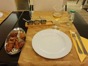 Pakora as starter at Gandhi Palace in Albufeira