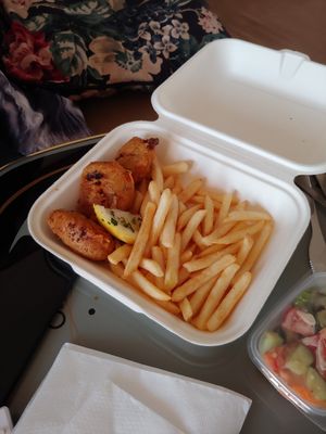 Vish and Chips at Feldstern in Hamburg