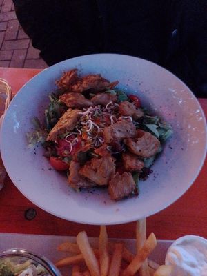 Nochicken salad at Feldstern in Hamburg