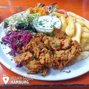 Vegan Döner at Feldstern, Hamburg. at Feldstern in Hamburg