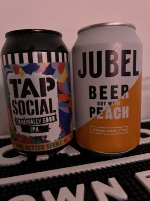 Vegan beers (2 of so many to choose from)  at Diego's Joint in Sunderland