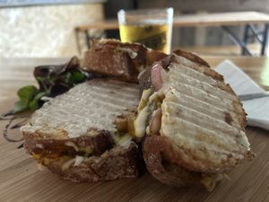 Vegan chikn toasted sandwich   at Diego's Joint in Sunderland