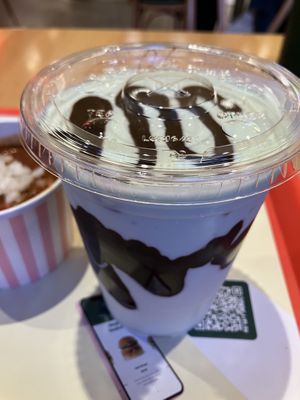 Mint chocolate shake  at Neat Burger - Nolita in New York City