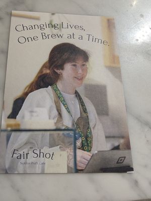 The flyer explaining at Fair Shot in London