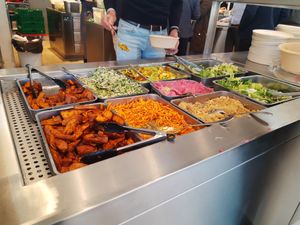 Cold buffet at roots kitchen in Zurich