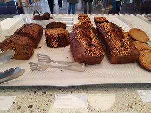 Cakes at roots kitchen in Zurich