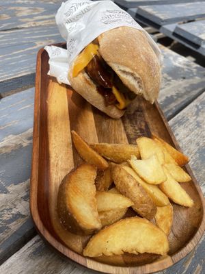Serían and vegan cheese sandwich. Yum!   at Silvestre  in Coyhaique
