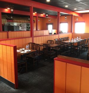 Dining area at Dosa South Indian Grill in Bloomington