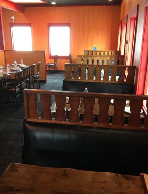 Dining area at Dosa South Indian Grill in Bloomington