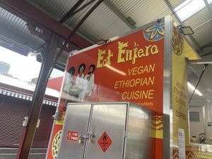 Side of van   at Eat Enjera  in Melbourne