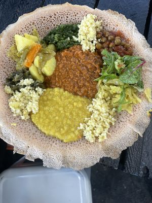 Injera plate  at Eat Enjera  in Melbourne