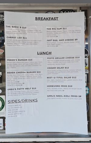 Menu!  at Hungry Herbivore   in Kirkland