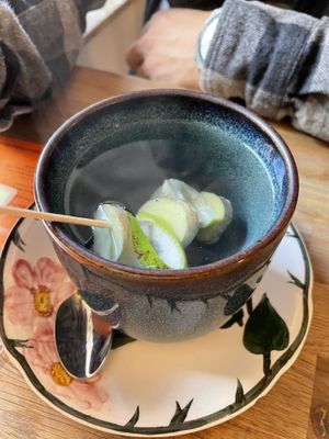 Ginger lemon tea   at Café Walter in Cologne