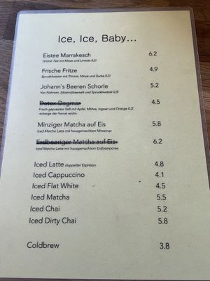 Special drinks   at Café Walter in Cologne