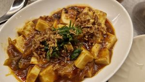 Vegan mapo tofu at Banpin 반핀 in Busan