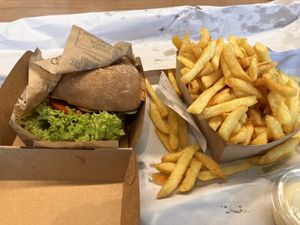 Vegan burger!  at Frituur Siske in Ardooie