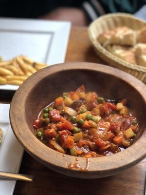 Vegan clay pot  at Rumist in Istanbul