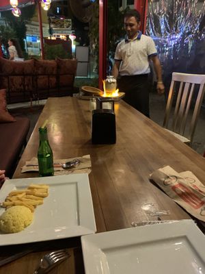 The clay pot in fire at Rumist in Istanbul