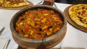 Clay pot dish at Rumist in Istanbul