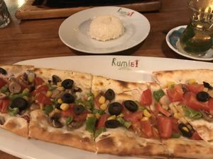Veggie pies , no cheese at Rumist in Istanbul
